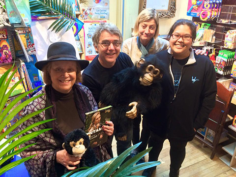 Anita Silvey, Peter H. Reynolds, Margie Leonard, and Kimberly Huynh at Blue Bunny Books